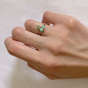 Adorable Blue Cherry Ring Size 3 Women’s. Good for a pinky ring or a small hand